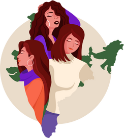 <h3>Trusted by</h3><h5>5,00,000+</h5><p><strong>Women</strong> Across India</p>