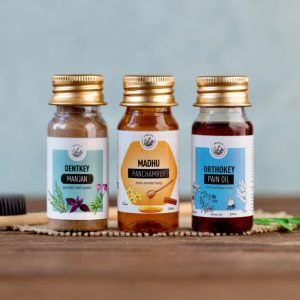 Dentkey Manjan, Madhu Panchamrut And Orthokey Oil Combo