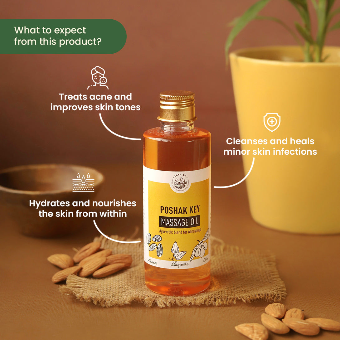 Amrutam Poshak Key Massage Oil 