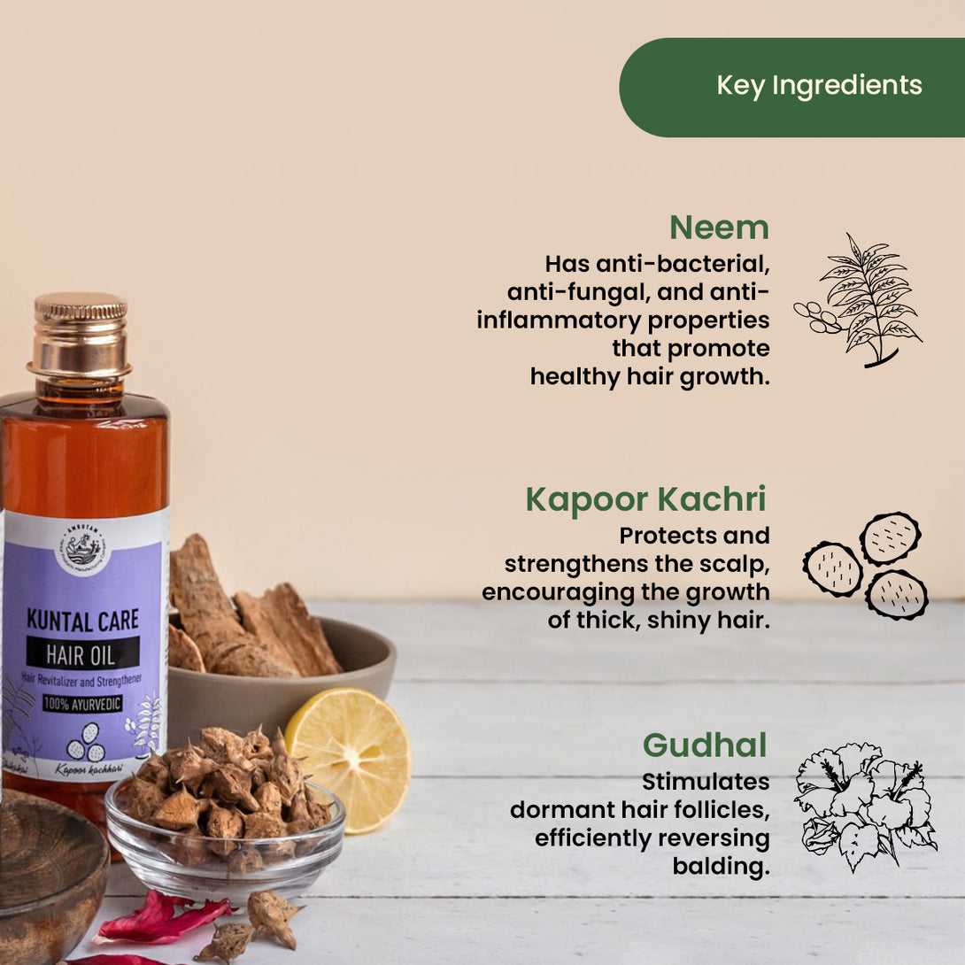 Amrutam Kuntal Care Hair Oil | For Hair Revitalizing and Strengthening